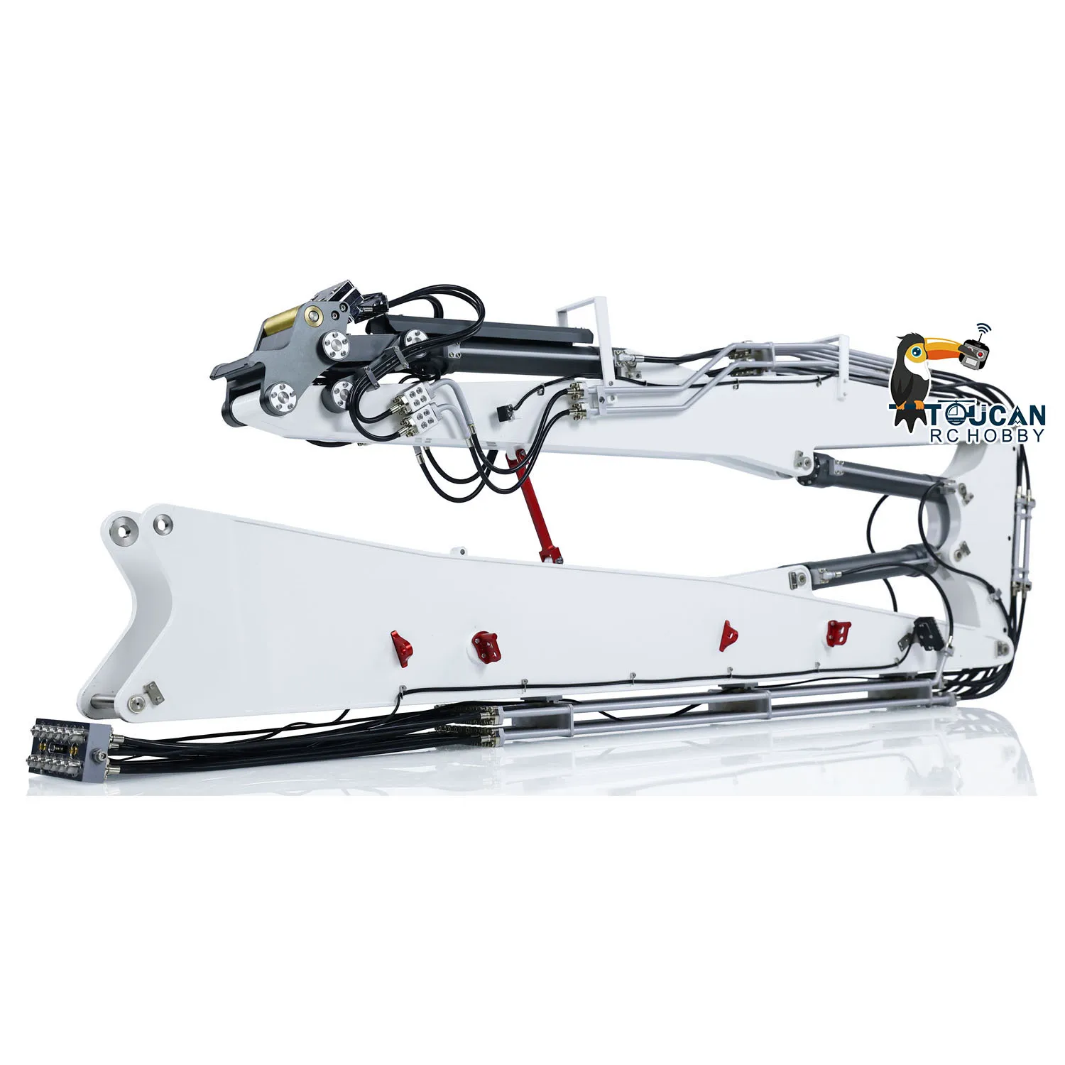 S0acce5394c90477d899c7d4483f40150k 1/14 koparki hydrauliczne RC K970-300 maszyna do rozbiórki z wymiennym 2-ramiennym zdalnie sterowanym dźwiękiem TOUCAN