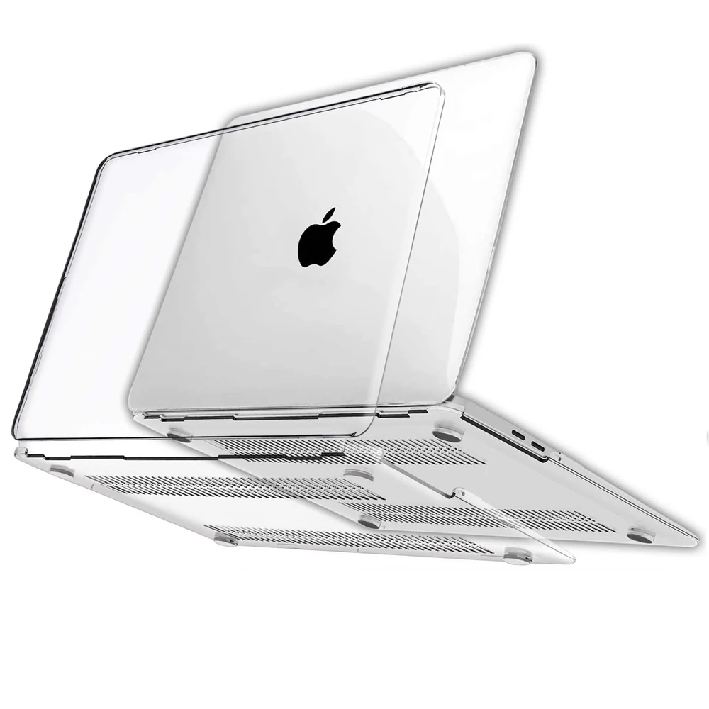 MacBook Air ve Pro ile uyumlu Crystal Clear Plastik Sert Kabuk Kılıf Macbook Kılıfı Pro14 A2992 A2918 Air15 ve 13.6 A3114 A3113