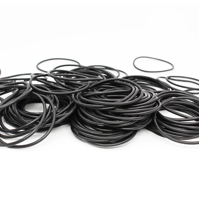NBR Nitrile Rubber O-rings Seals Gasket Washer CS3.1/3.5/4/4.6/5/5.7mm OD51-200mm Temperature Resistant