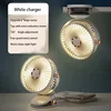 Xiaomi 8000mAh Clip Electric Fan 5 Speed Quiet Rechargeable Desktop Portable Air Circulator Wireless Fan With LED Light Camping 3
