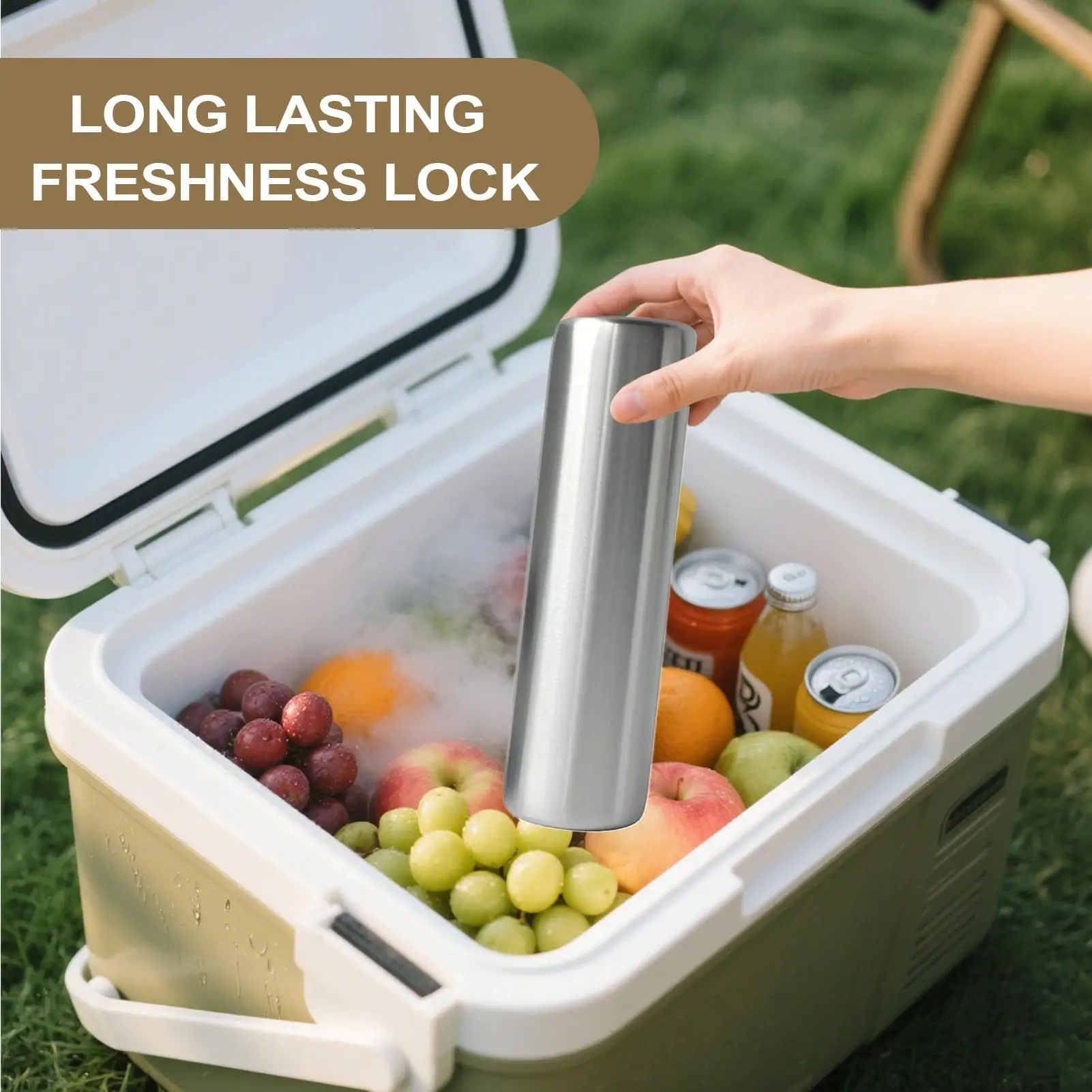 Stainless Steel Ice Cubes metal Cooling Pack Portable Cooler Rapid Freezing Metal Freezer keeping food fresh for Coffee Kitchen