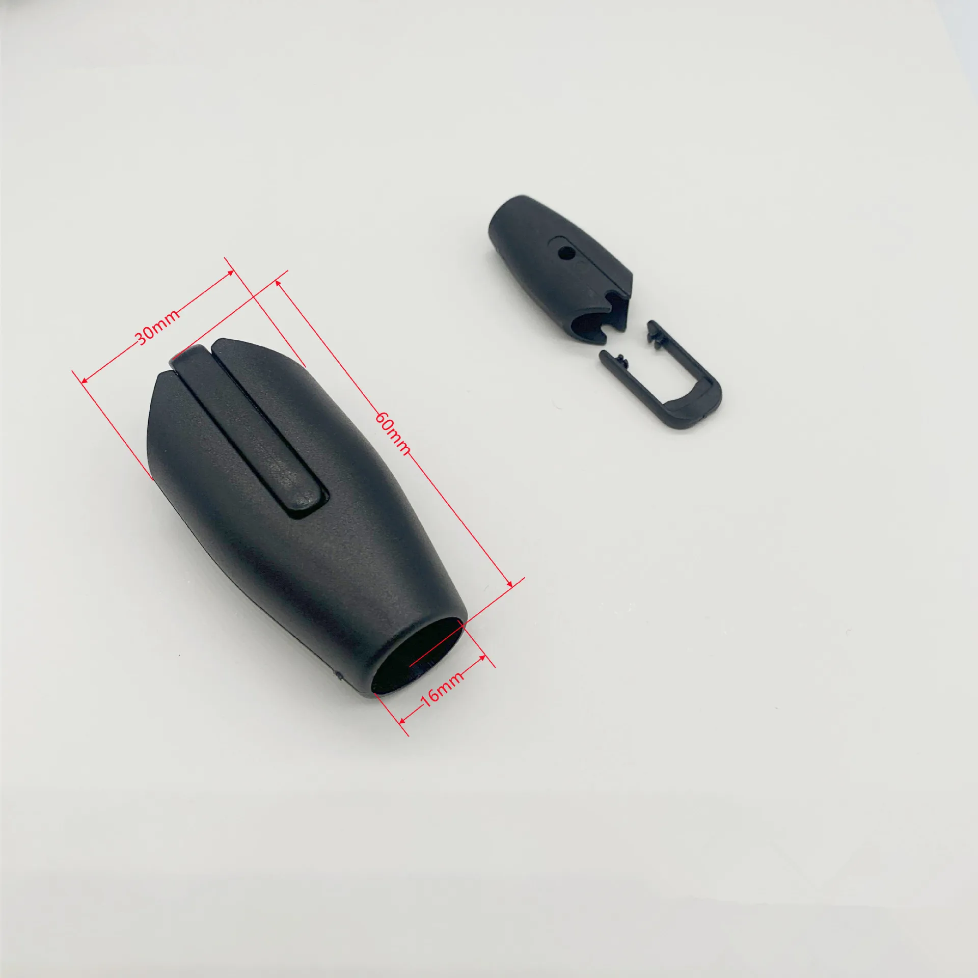 로프 플라스틱 클램프 블랙 POM 버클 직경 8mm 10mm 12mm 14mm 16mm 18mm 20mm 22mm