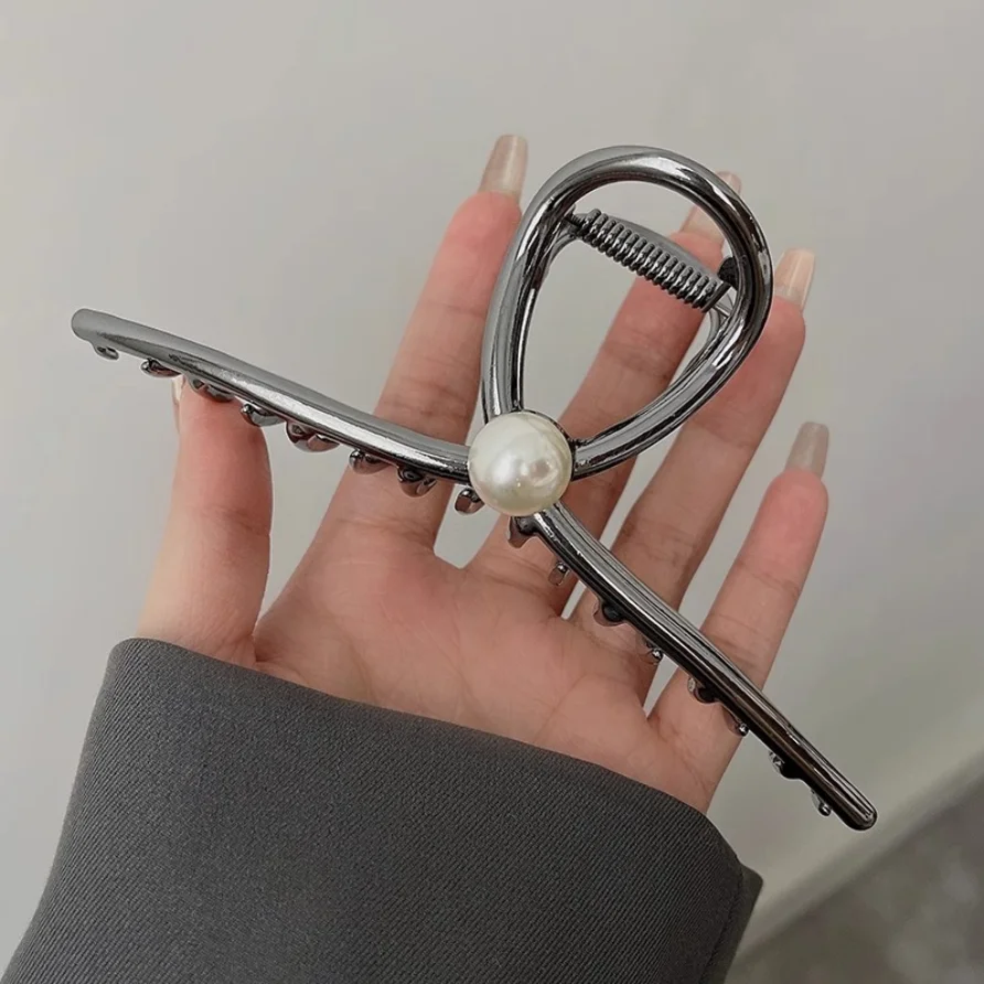 Neue Frauen Elegante Geometrische Haar Krallen Vintage Einfache Haar Clip Greifen Große Metall Haarnadeln Barrettes Mode Haar Zubehör – Detail 13