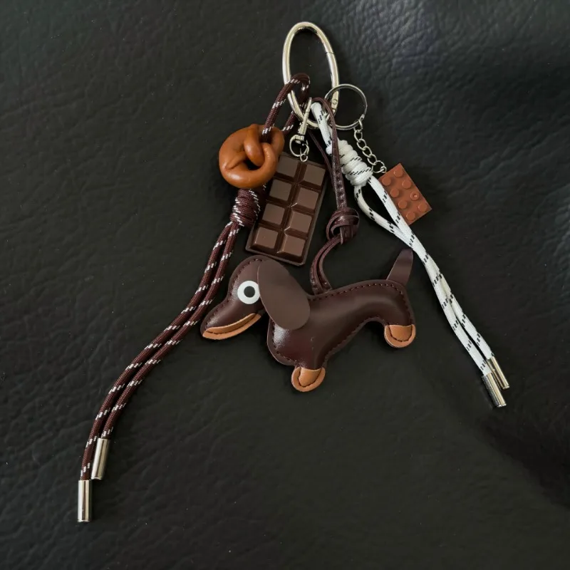 Personalized Baseball Car Keychain Creative Trendy Bag Decoration Pendant Trendy Letters Handmade Couple Woven Hanging Rope 3