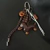 Personalized Baseball Car Keychain Creative Trendy Bag Decoration Pendant Trendy Letters Handmade Couple Woven Hanging Rope 3