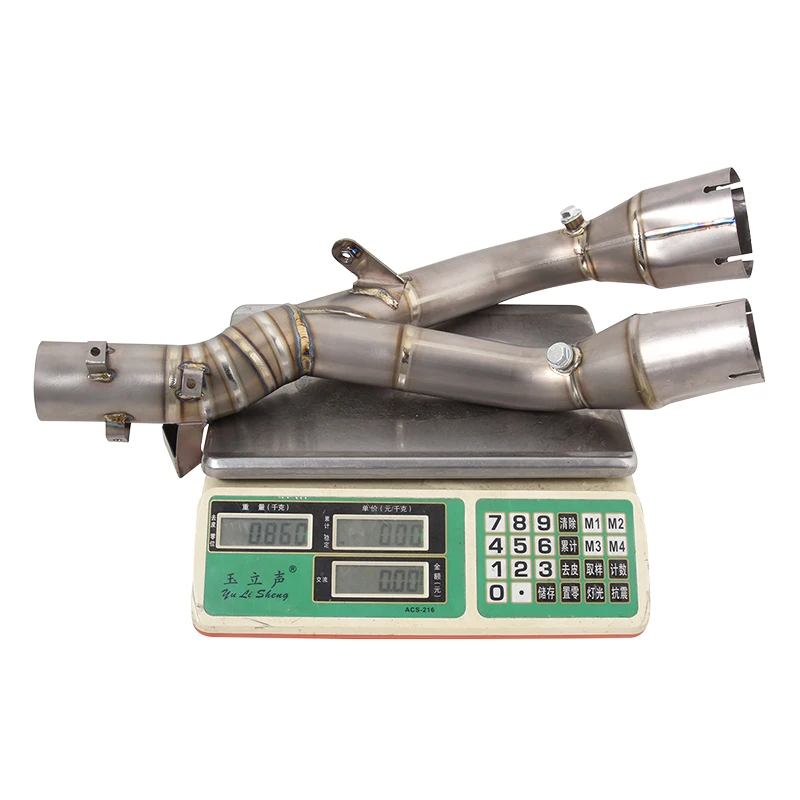 For BMW S1000XR 2020-2023 Motorcycle Mid Exhaust Muffler Link Pipe Escape Titanium Alloy Connect Tube Slip On