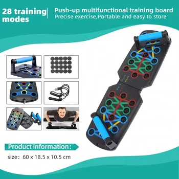Multi-functional prone push-up board fitness board, suitable for home exercise and muscle training. Foldable exercise aid tool. 1