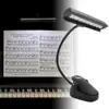 9 LED Lamp Clip on Book Light Black Eye Caring Piano Music Stand Lamp Portable Adjustable Players Studio Practice Light 4