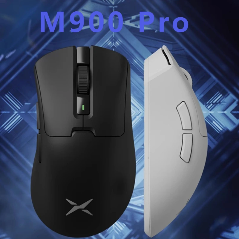 

Delux M900 Pro Esports Wireless Mouse Dual Mode Wired/Wireless 8K PAW3395 Sensor Right Hand Ergonomic Lightweight Mouse Gifts