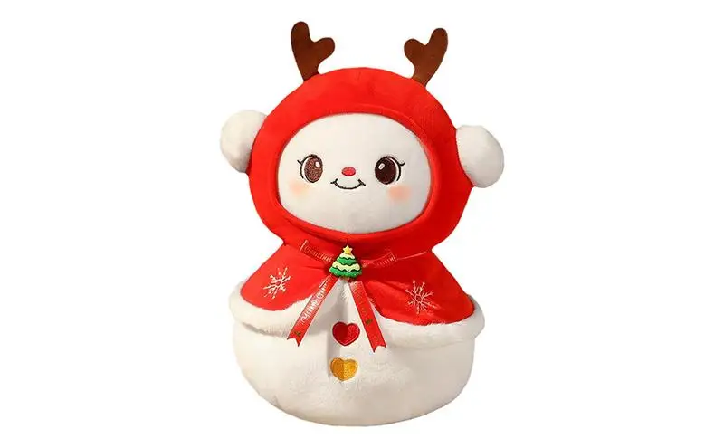 

Durable And Comfortable Christmas Snowman Pillow Plush Soft Throw Pillows Heartwarming Gift For Birthdays And Christmas