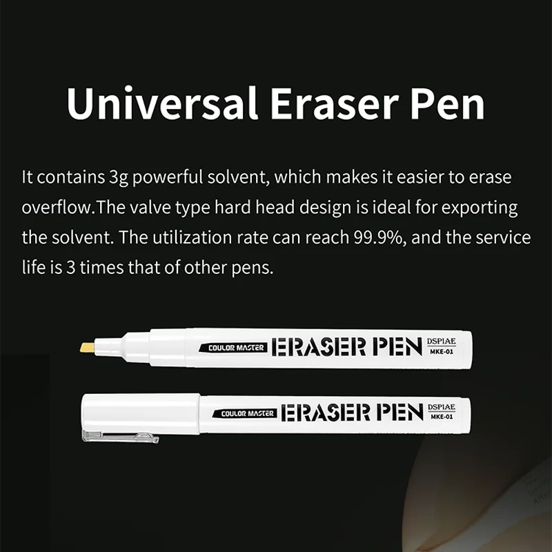 Marker brush pen Soft head marker Repaint pen DSPIAE Universal Eraser Pen Decolorization Marker For Model Making Gundam Hobby DIY Tool