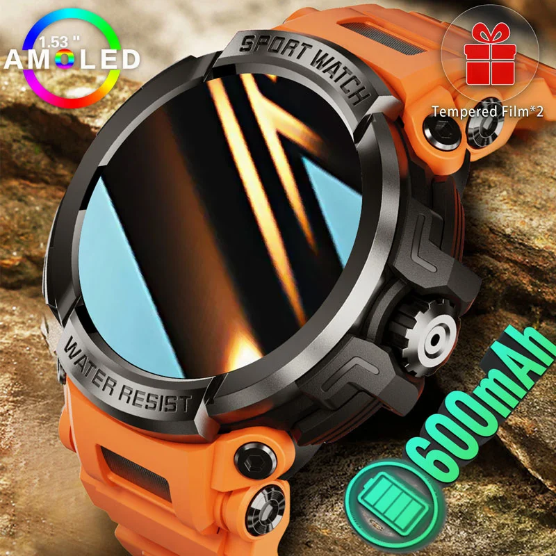 

2024 New Smart Watch Men Bluetooth Call Wrist Watches Amoled Sport Fitness Clock 600mAh Health Smartwatch for Android IOS Xiaomi