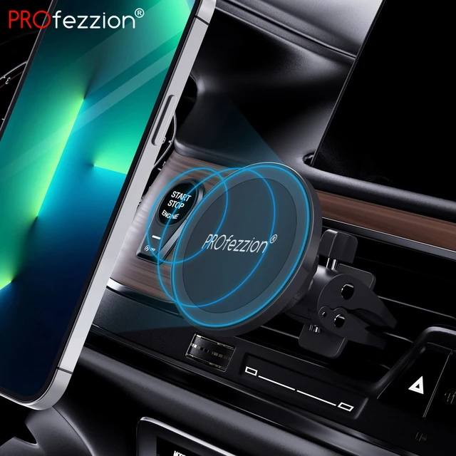 Soporte magnético para salpicadero de coche, soporte de teléfono para  Magsafe IPhone12, 13, 14 Pro Max, Samsung, Xiaomi, rotación de 360 grados -  AliExpress