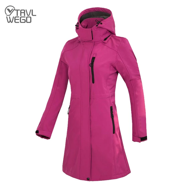 The Arctic Light Women's Soft Shell Fleece Long Jacket Outdoor