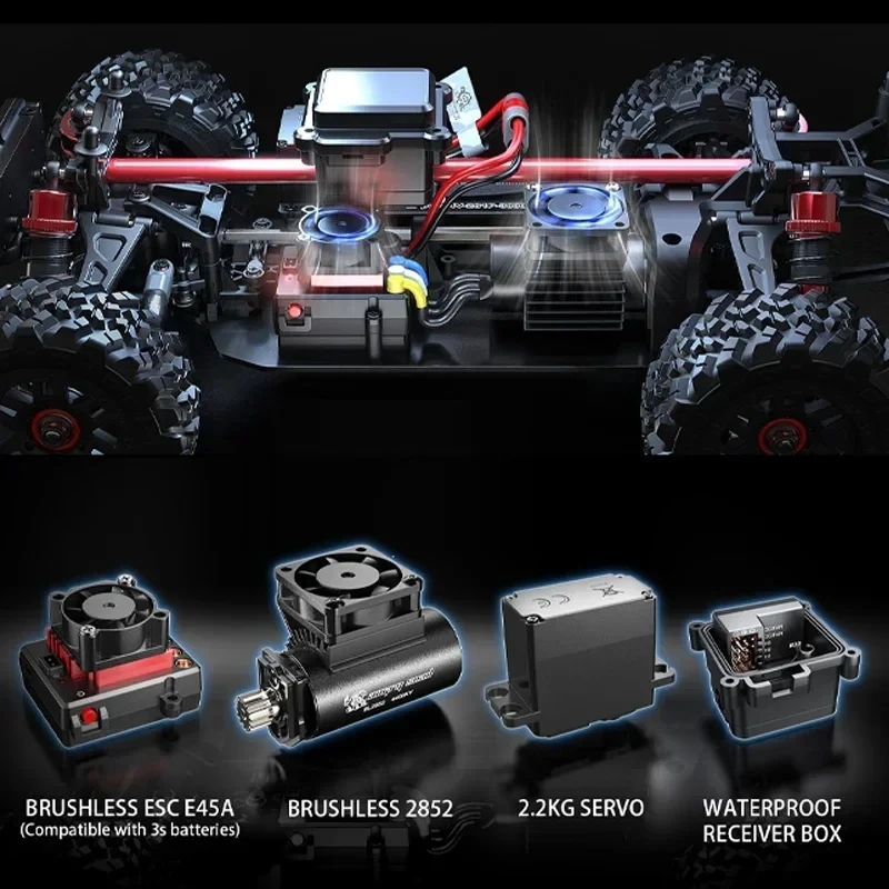 MJX 14209 1：14 4WD RC Car Off-road Racing High Speed Brushless 2.4G Remote Control Cars RC Truck 43km/H Truck For Electric Toy 4