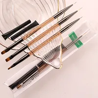 Acrylic Double Head Drawing Nail Brush Liner Brush Painting Pen Gel Brush Crystal Nail Art Brush Manicure 4