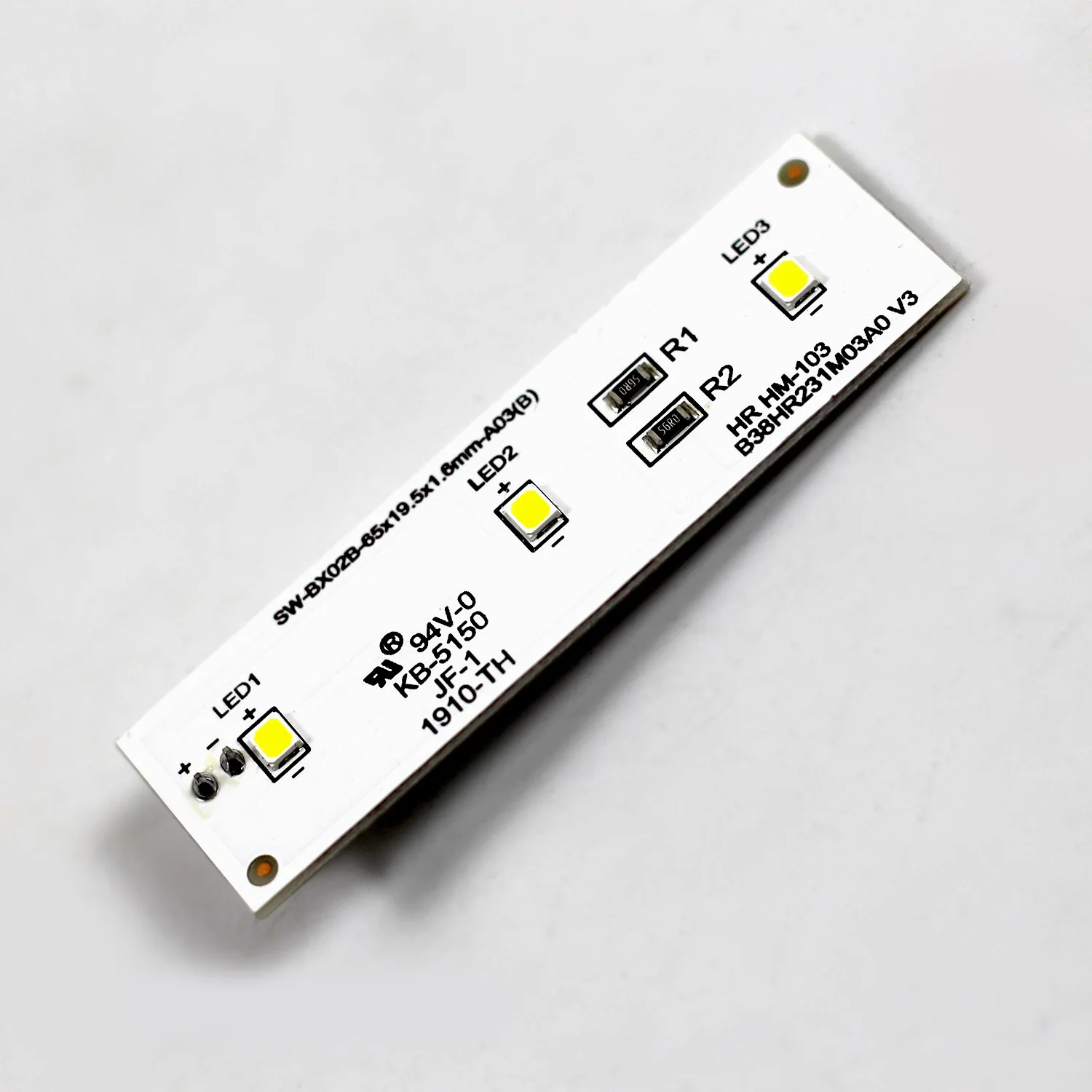 Tira LED DC 12V para Electrolux frigorífico ZBE2350HCA SW-BX02B B38HR231M03A0 V3