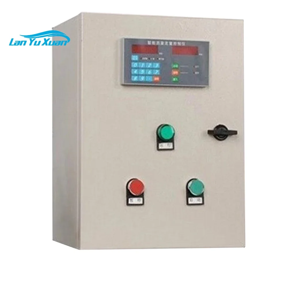 

6 inch flow batch controller quantitative water pump control box agua liquid flowmeter electromagnetic flow meter display