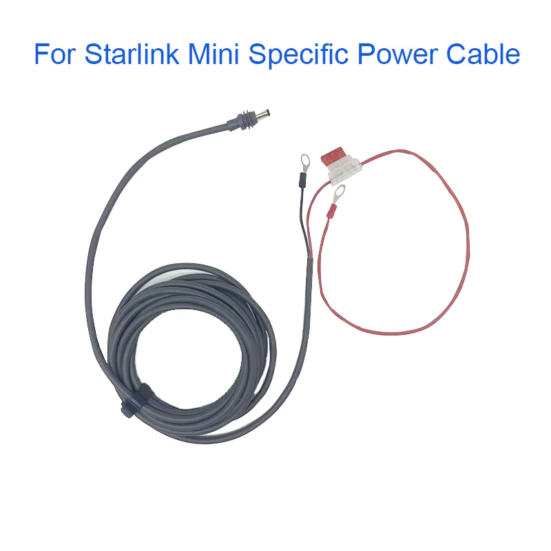 Power Cable Starlink Mini Specific Power Cable DIY 18AWG Wiring Extension Harness Automotive Fuse Holder ATC/ATO DC Plug Waterproof