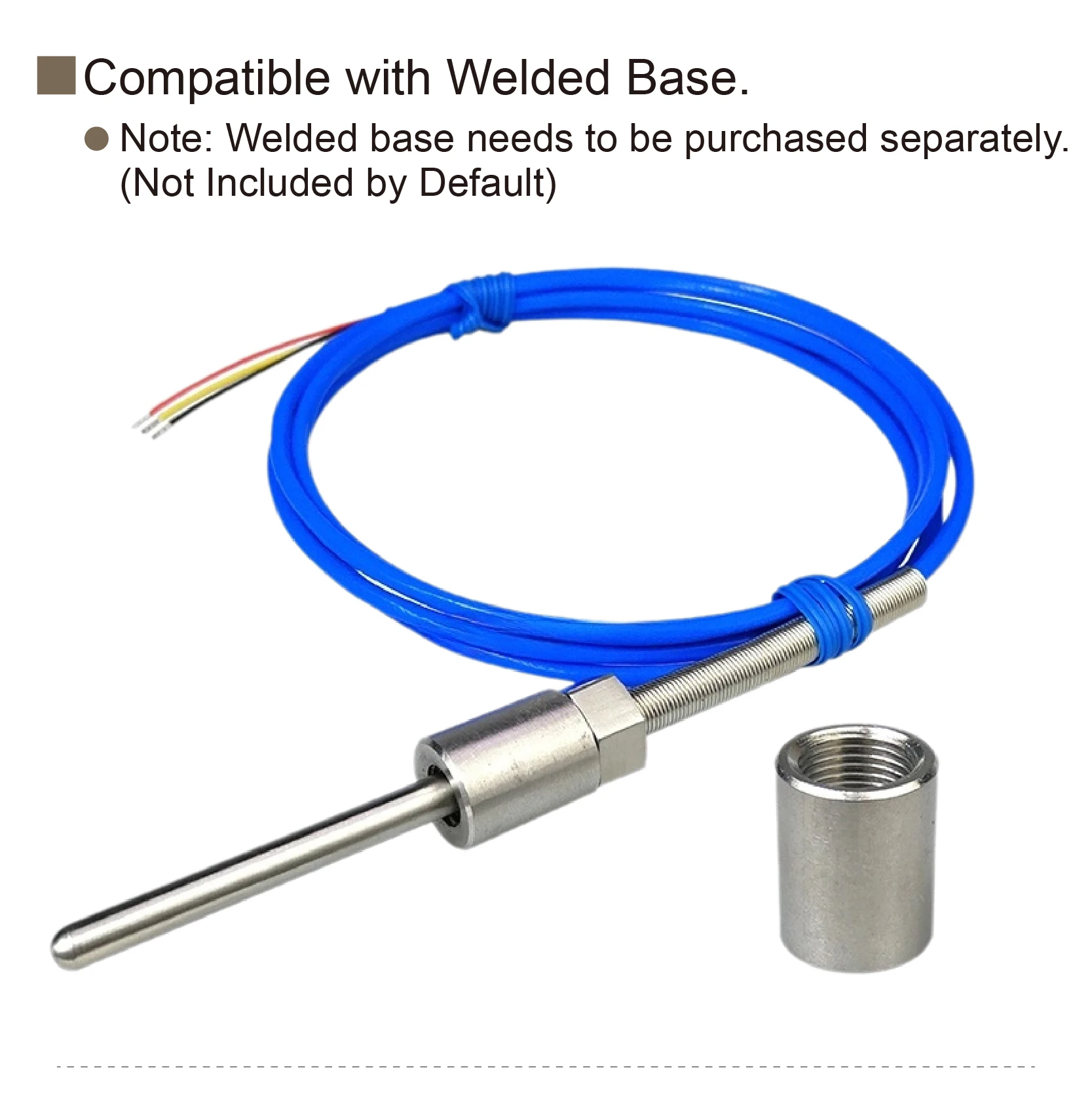 Waterproof DS18B20 Digital Temperature Probe Stainless Steel Threaded 1-Wire Sen