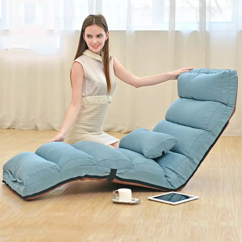Lazy sofa single balcony bedroom chair Japanese folding multifunctional Lounge chair tatami Creative casual floor