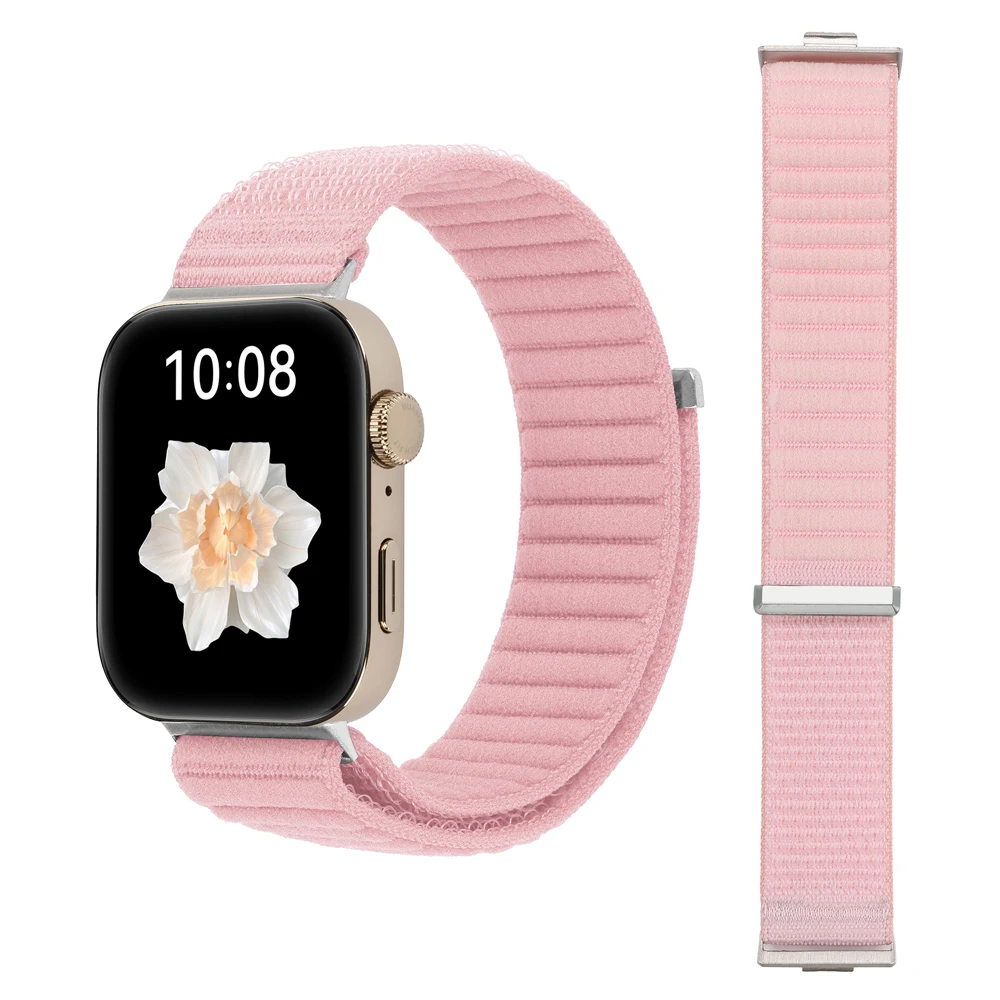 Rhinestone-Studded Soft Watch Band with Protective PC Case - Elegant Strap and Cover Set