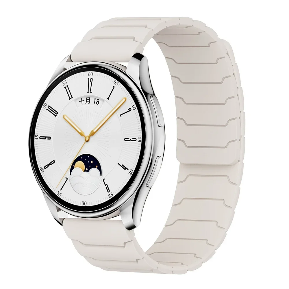 Elegant Magnetic Loop Silicone Strap - 22mm & 20mm Band
