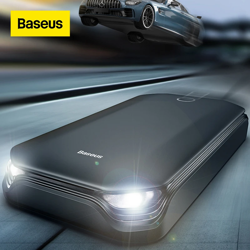 Baseus車ブースター800a電源銀行バッテリージャンプスターター12v自動始動装置充電器車のスターター8000 5000mahの緊急バッテリー 充電器 Aliexpress