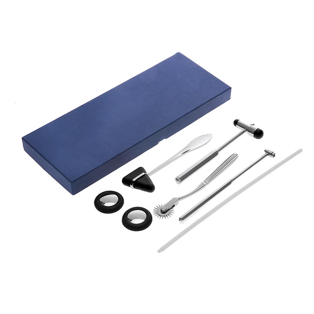 

Neurological Percussion Set-Reflex Hammer Set, Includes Pinwheel, Babinski Hammer, Hammer,Diagnostic Kit