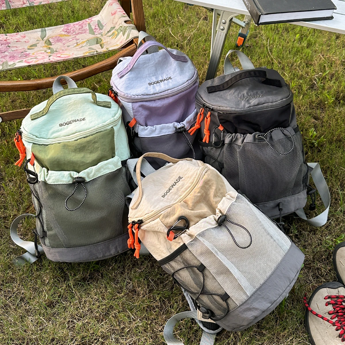 Backpack Women's 2025 New School Bag Outdoor Sports Hiking Backpack Mountaineering Bag Short-Distance Travel Bag Computer Bag Men's Fishing and Cycling Original Design Sense