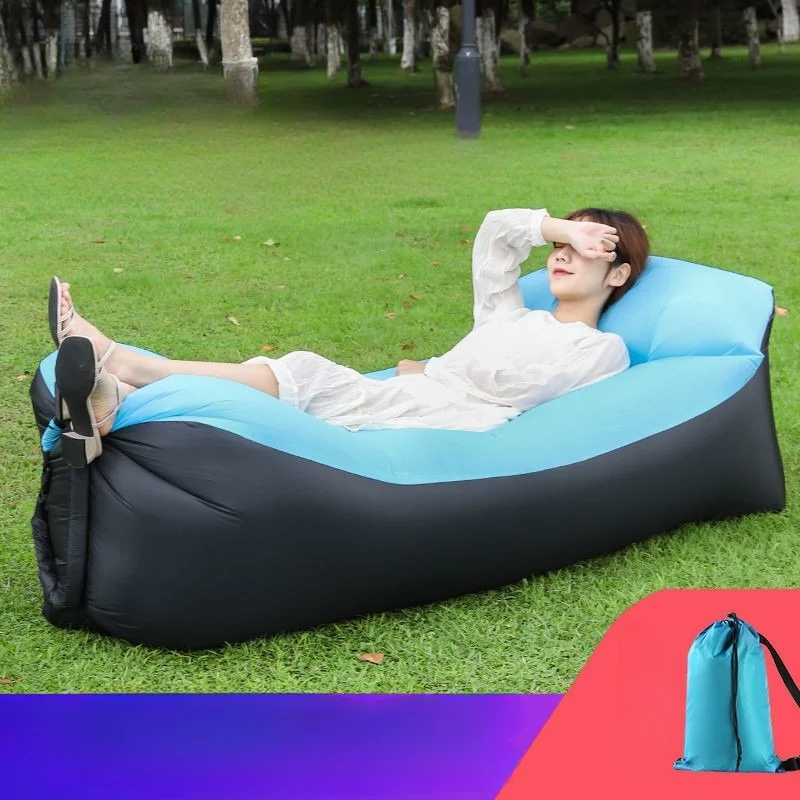 Trend Outdoor Products Fast Infaltable Air Sofa Bed Good Quality Sleeping Bag Inflatable Air Bag Lazy bagBeach Sofa 240*70cm