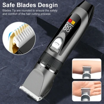 Dog Clipper Dog Hair Clippers Grooming (Pet/Cat/Dog/Rabbit) Haircut Trimmer Shaver Set PetsFader 5