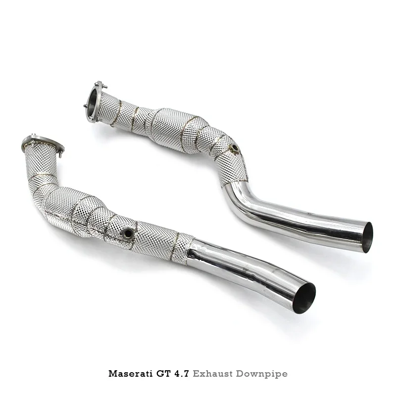 Head Section High flow Pipes branch downpipe Exhaust Pipe with catalyst for Maserati Gran Turismo/GT 4.7