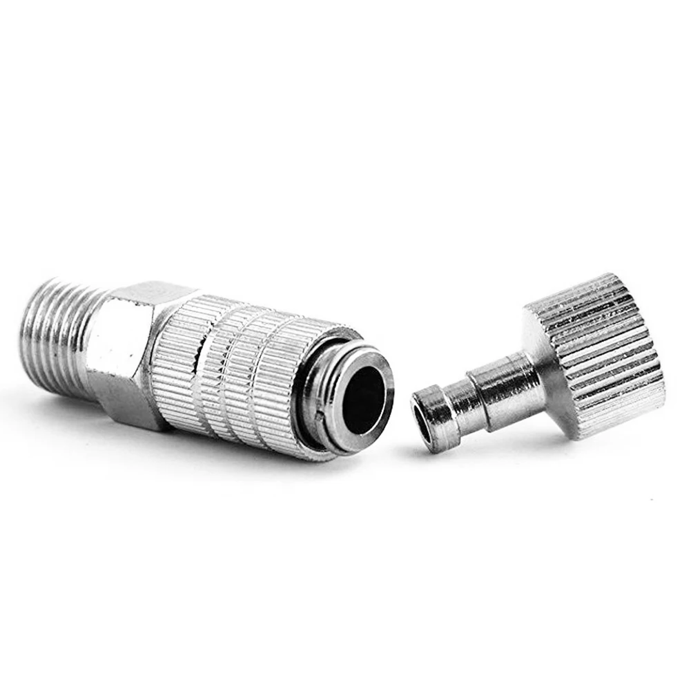 New  Airbrush Quick Release Air Flow Control Coupler Hose Coupling Disconnect Adapter 1/8" Male Quick Coupler Plug Fitting professional glue gun