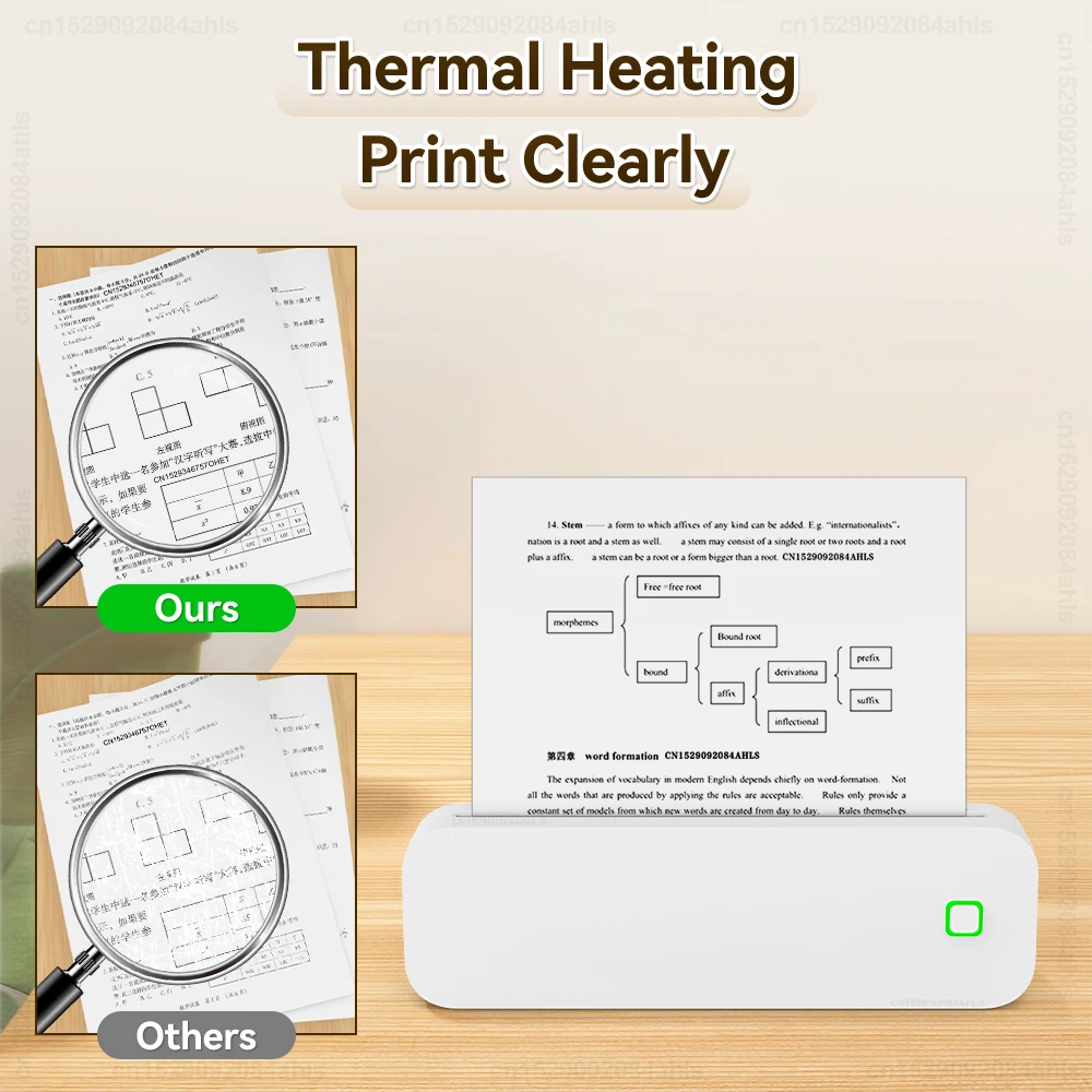 A4 Thermal Paper Roll 210*30mm Quick Dry Long Term White Paper Printer Fit for A40 M08F S8 MT810 D210 A4 Thermal Printer thermal paper roll