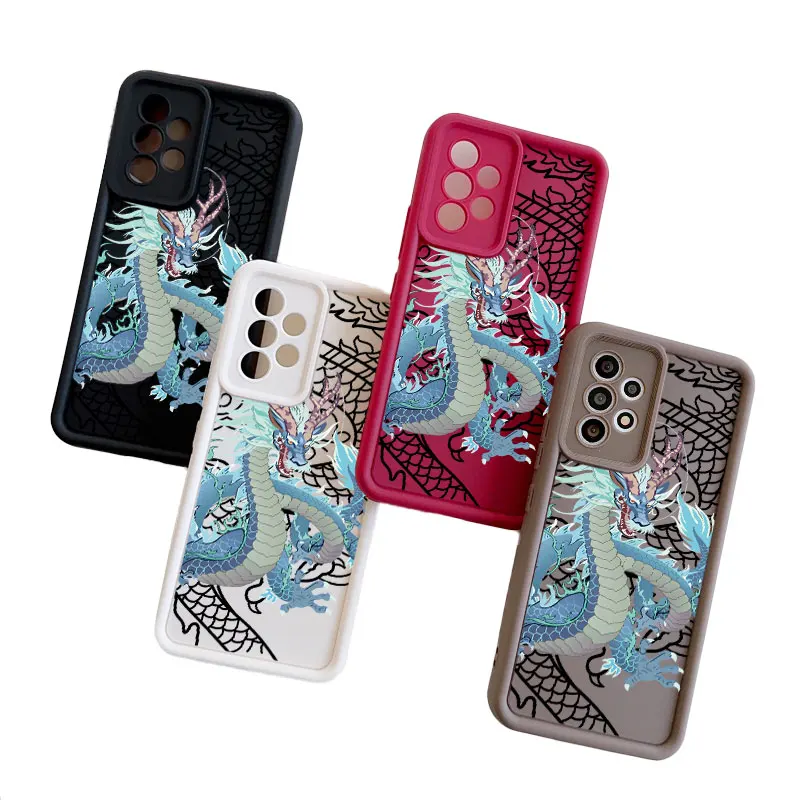 

Dragon Fasion Case for Samsung Galaxy A03 A04 A05 A10S A11 A20 A21 A31 A32 A51 A52 A53 A54 Anti-drop Soft Cover Coque