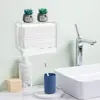 Compact Wall Mount Paper Towel Dispenser Clear Transparent Folded Paper Towel Holder Acrylic Hand Tissue Napkins Box Restroom 2
