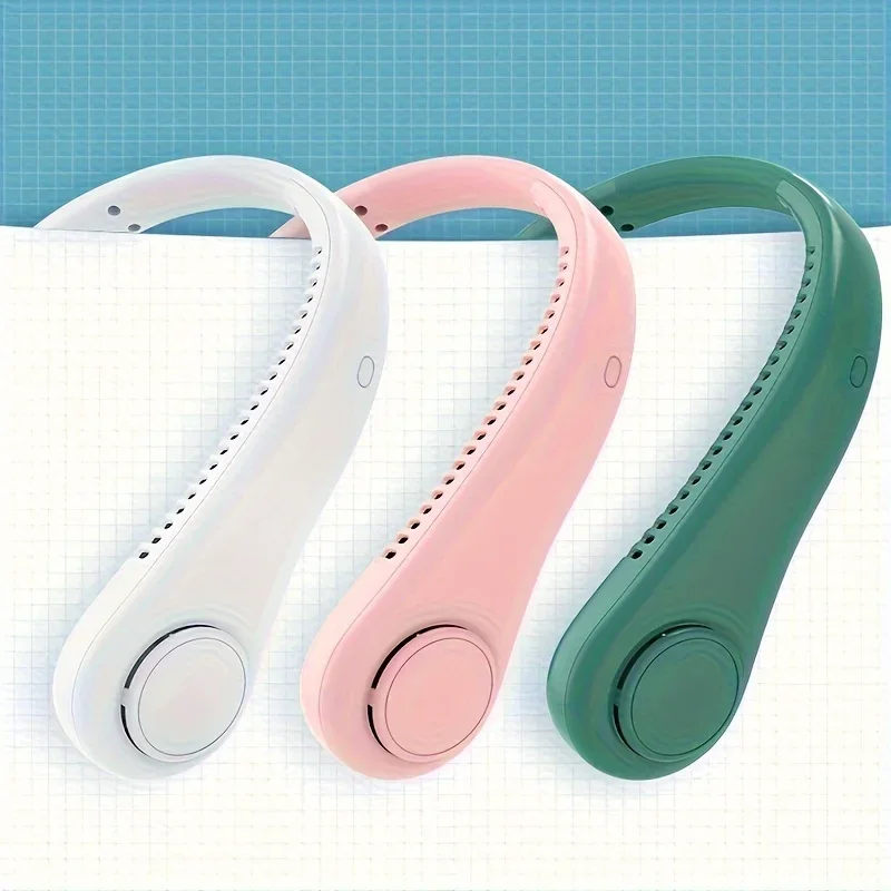 휴대용 목 걸이 선풍기, 야외 스포츠용, 사일런트 및 레이지 미니 선풍기, 휴대용 및 충전식, 어디서나 시원하게 유지  Best5