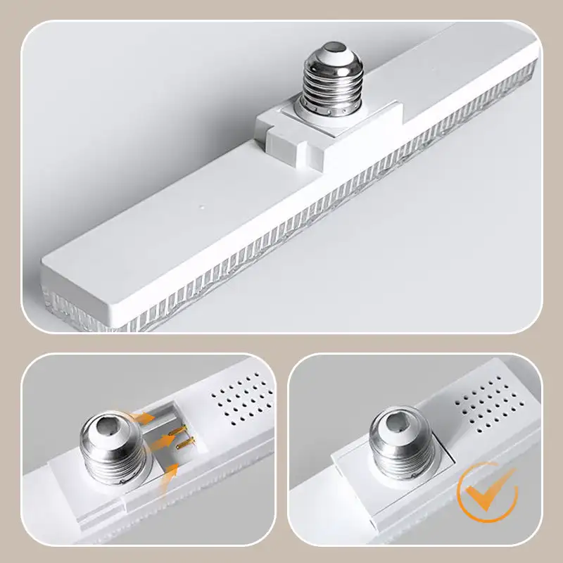 E27 LED 직사각형 크리스탈 조명, 고휘도 LED 전구 조명, 거실 침실용 조명, 18W, 24W