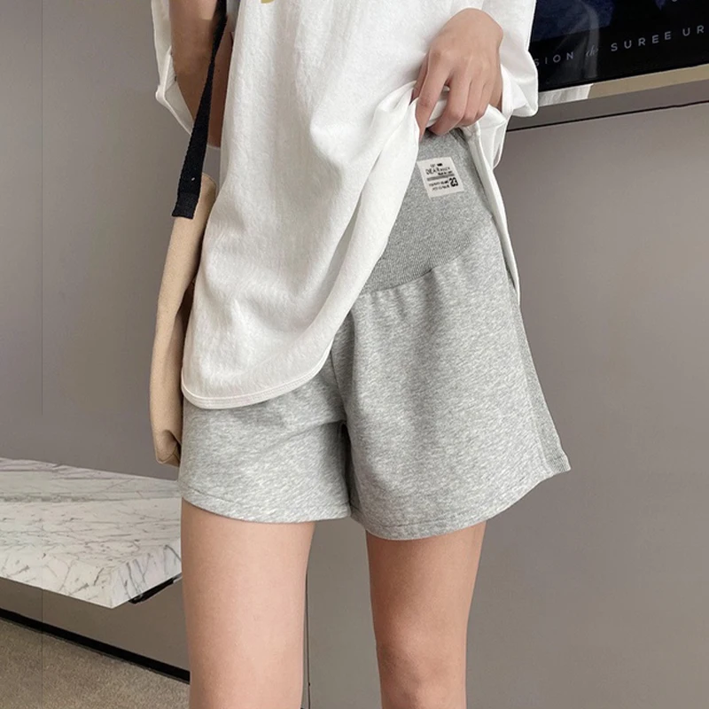 Korean Style Loose Casual Large Size Maternity Belly Support Shorts Adjustable External Wear Maternity Pants