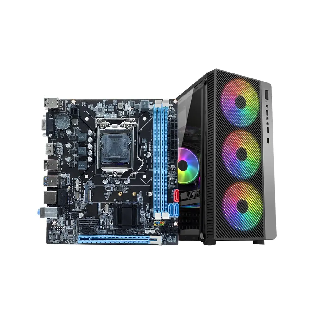 Computer Motherboard Set IWONGOU B75 PC Gaming Kit With Core I3 I5 I7 DDR3 Plate LGA 1155 Processor