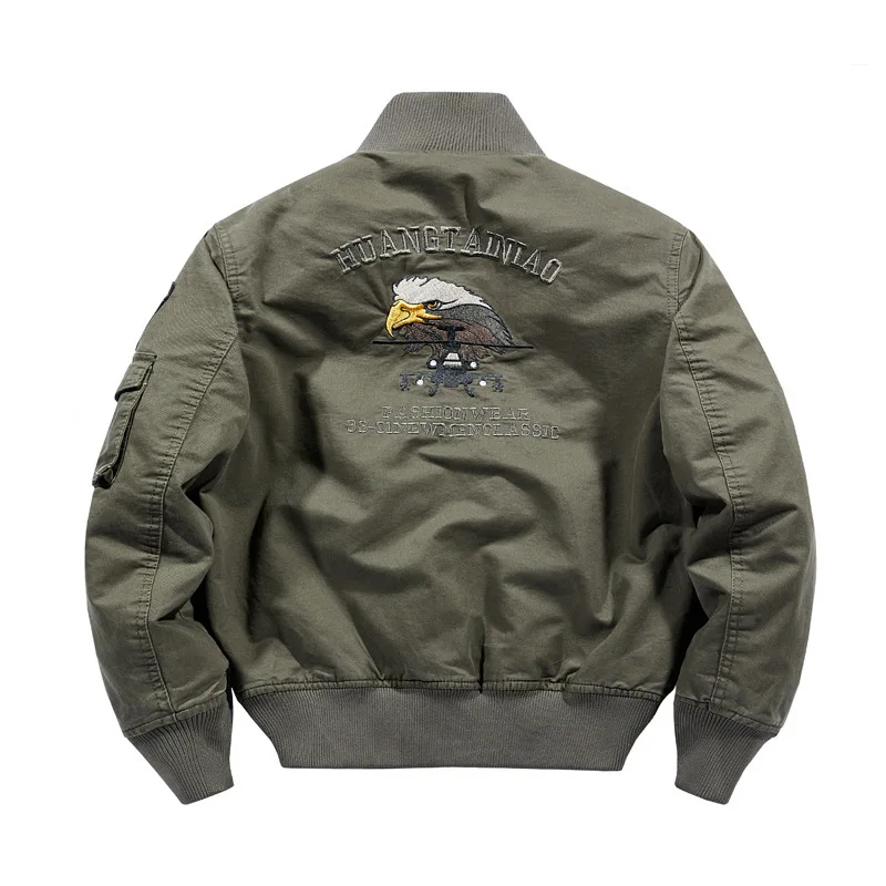 남성 캐주얼 재킷 봄 가을 시즌 특가 신상 트렌디 플라이트 재킷 스탠드 칼라 통기성 좋은 면 지퍼