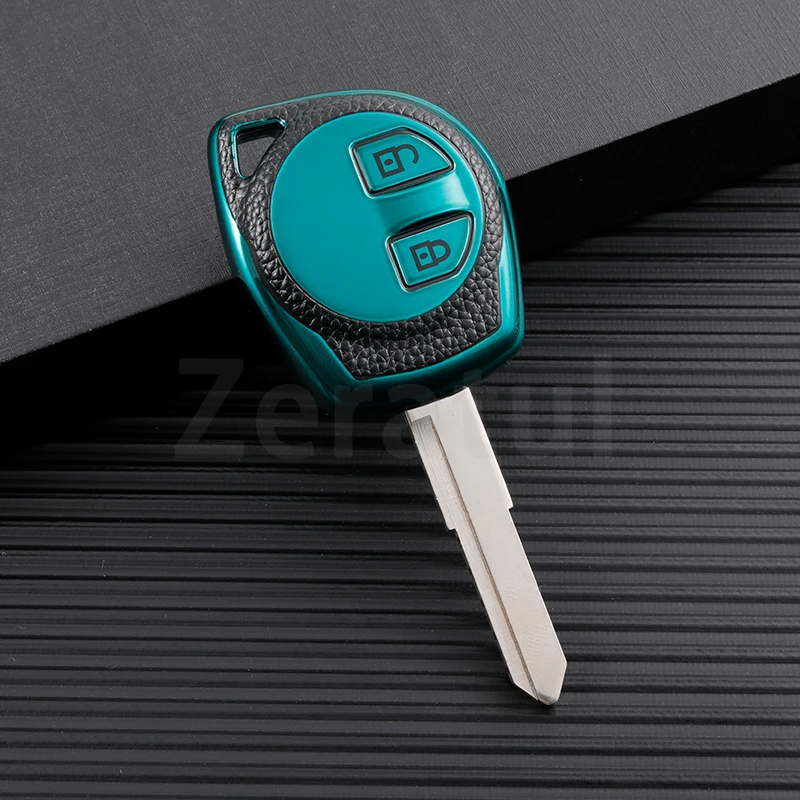 ontto Custodia per Chiave Auto, Adatta per Opel Agila B, Adatta per Suzuki Swift SX4 Liana Alto Vitara Jimny Nissan Pixo, Protezione Chiave in TPU, Colore Grigio