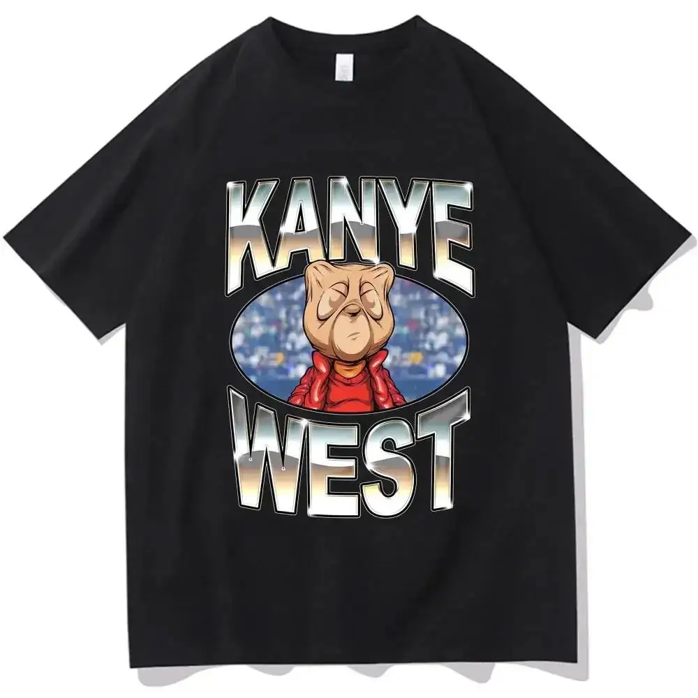 Funny Kanye West Meme 플러스 사이즈 티셔츠 여성 오버 사이즈 루즈 빈티지 힙합 랩 스타일 Tshirt 반소매 티셔츠 streetwear