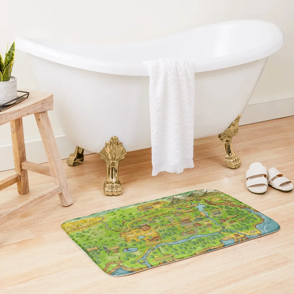 

Stardew Valley Map Bath Mat Bathroom Bath Mat