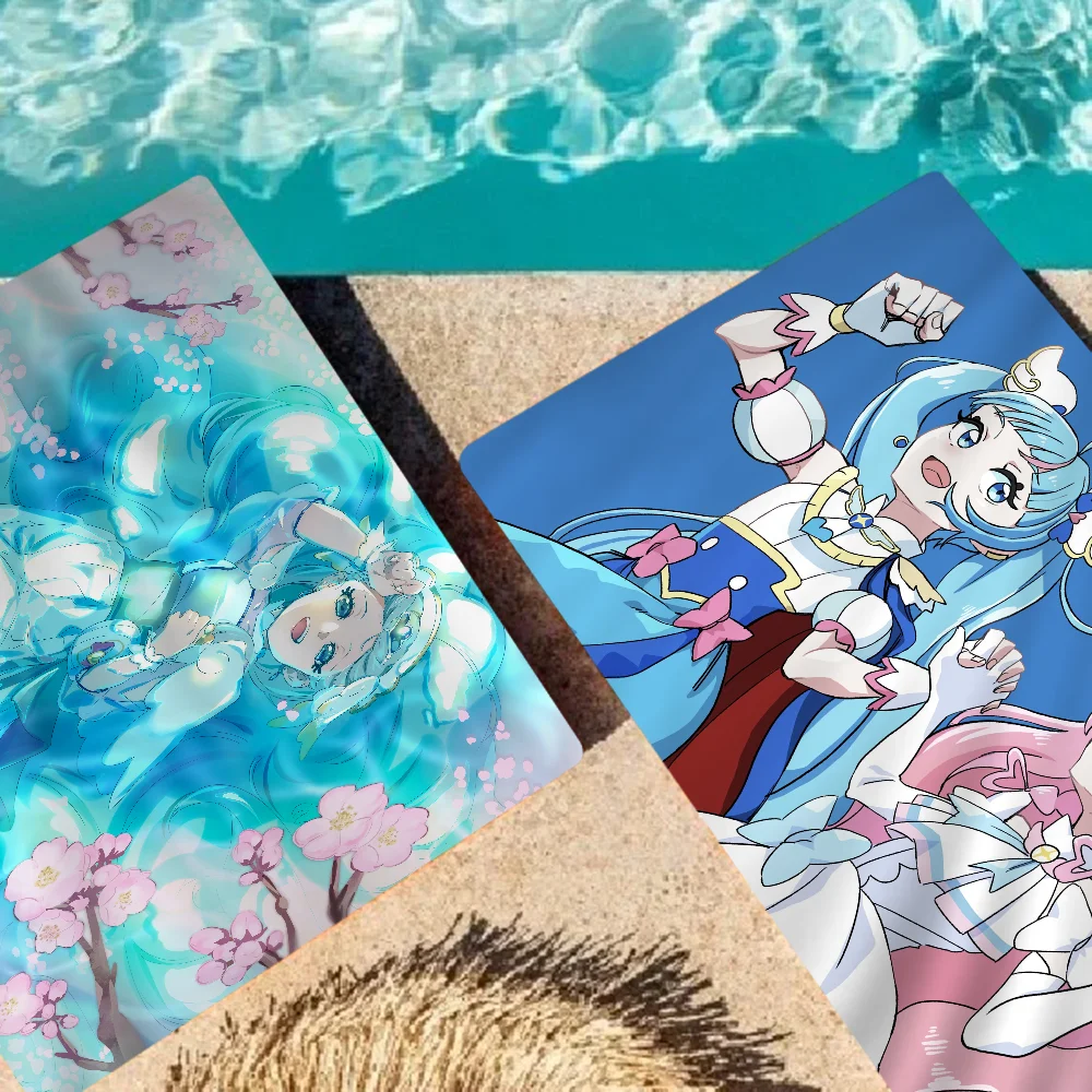 Precure Hirogaru Sky Big Microfiber Beach Towels Quick Dry Towel Sand Beach Towels Pool Towel for Travel Swim Pool Yoga 4