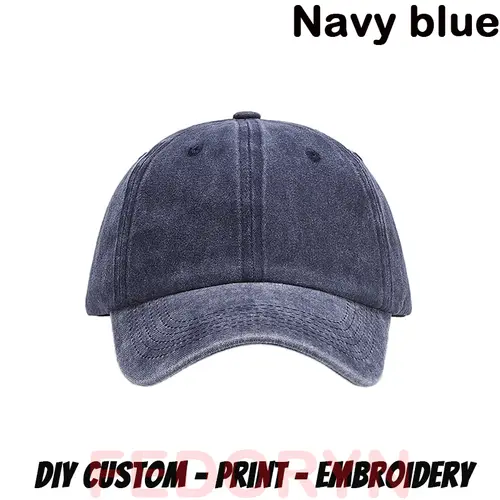 Fedoryn Custom Logo Baseball Cap for Men and Women DIY Design Letter Embroidery Retro Hat Customize Cap Graphic Print Wholesale - Image 21