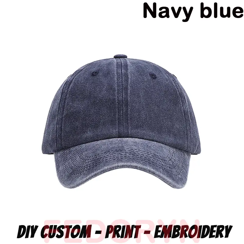 Fedoryn Custom Logo Baseball Cap for Men and Women DIY Design Letter Embroidery Retro Hat Customize Cap Graphic Print Wholesale - Image 21