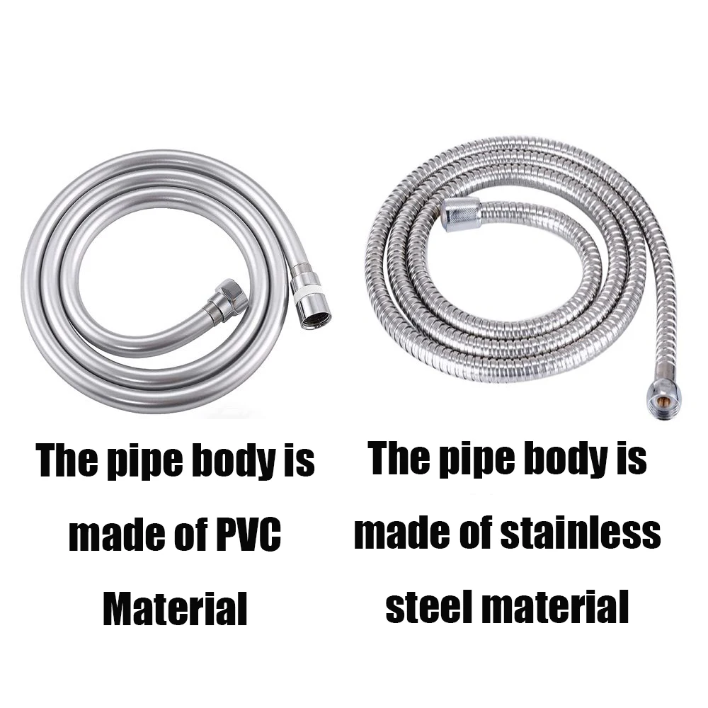 PVC Handheld Shower Hose Bathroom GI/2 Universal Interface High Pressure Explosion-proof Faucet Hose Extension Pipe 1/1.5/2/3m shower hose,plumbing hose,water pipe,shower hose extender,plumbing supply hose,pvc plastic hoses
