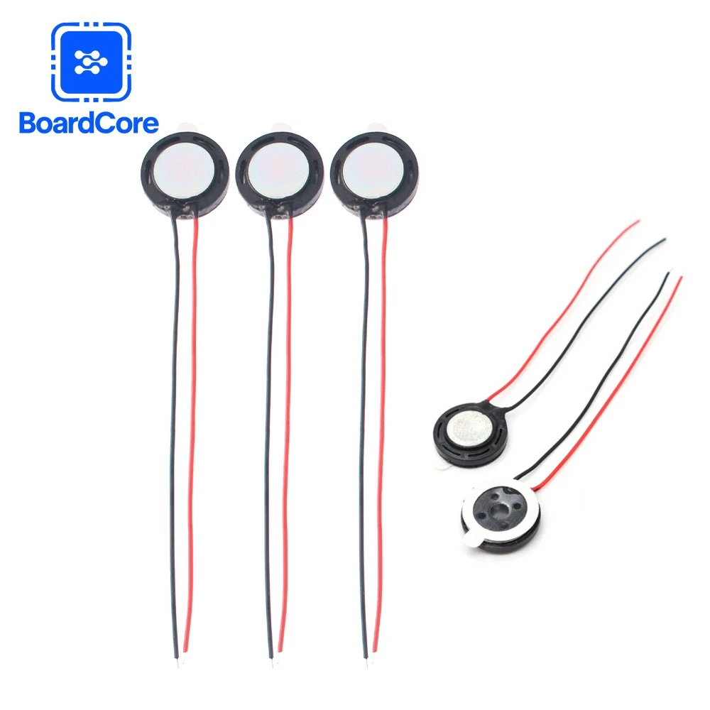 5PCS 13X3.5MM 8Ohm 유선 스피커 라우드 스피커 세트 라운드 1W 8Ohm 장난감 DIY 음성 방송 경적 라우드 스피커